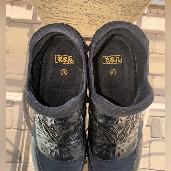 ASH - Lazer - black leather trainers - ankle bootie/wedge/sneaker - Picture 10 of 11